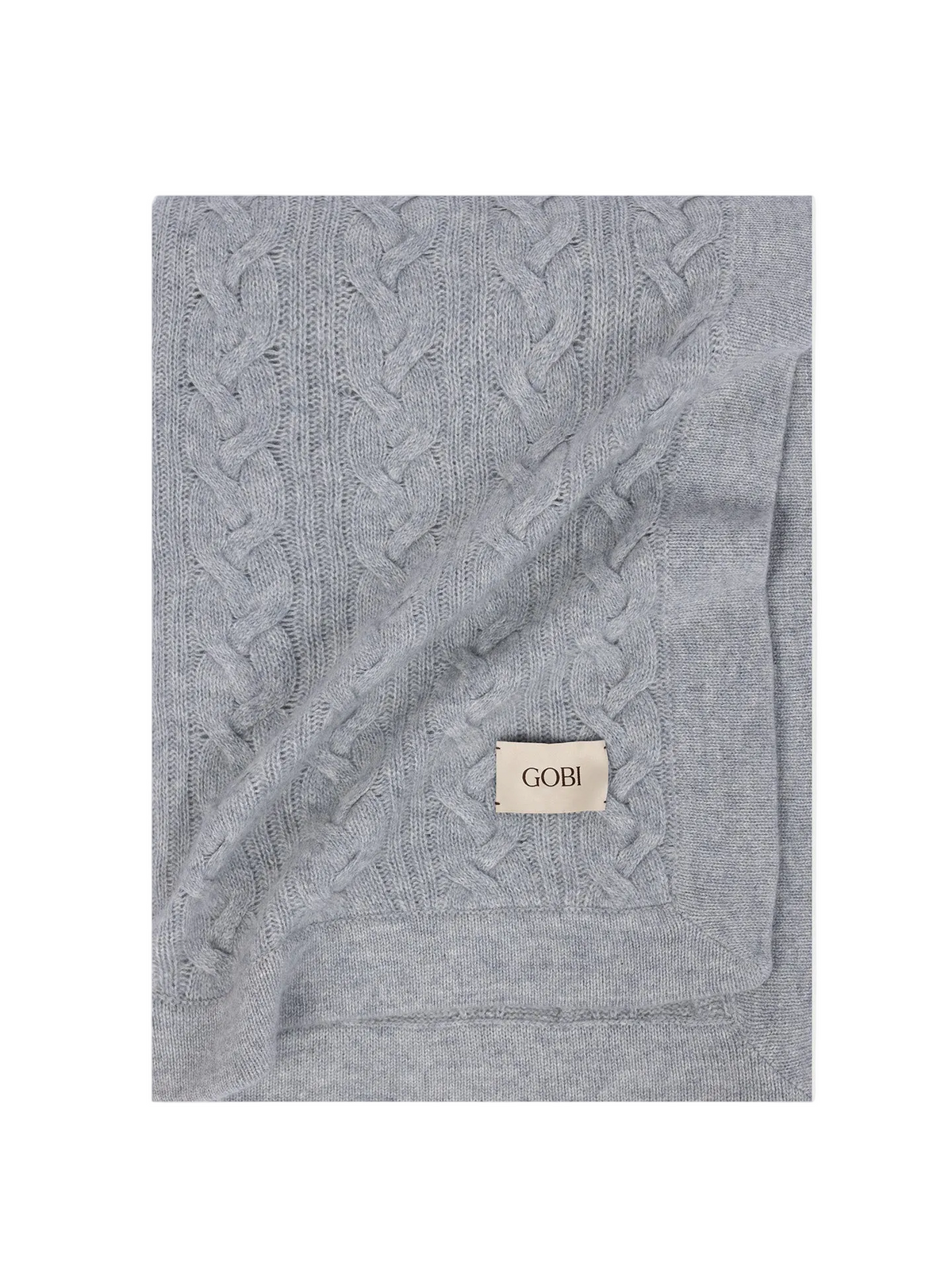 Cable Knit Cashmere Blanket — High Rise