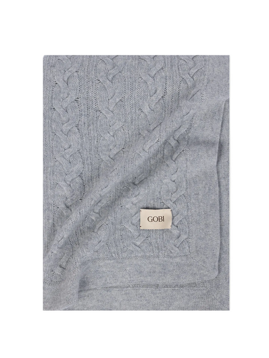 Cable Knit Cashmere Blanket — High Rise