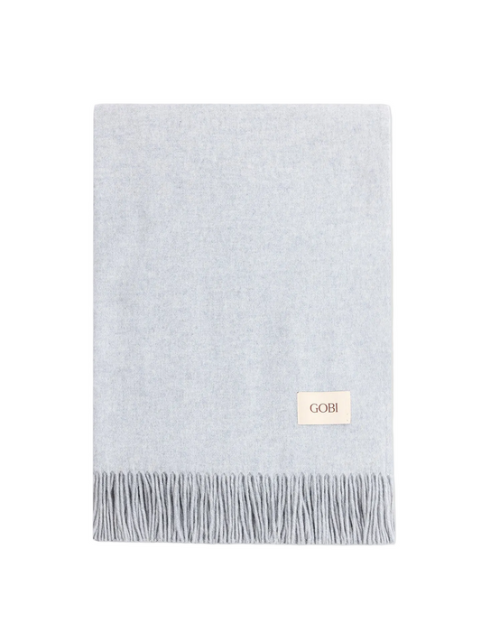 Cashmere Large Blanket With Fringe — High Rise