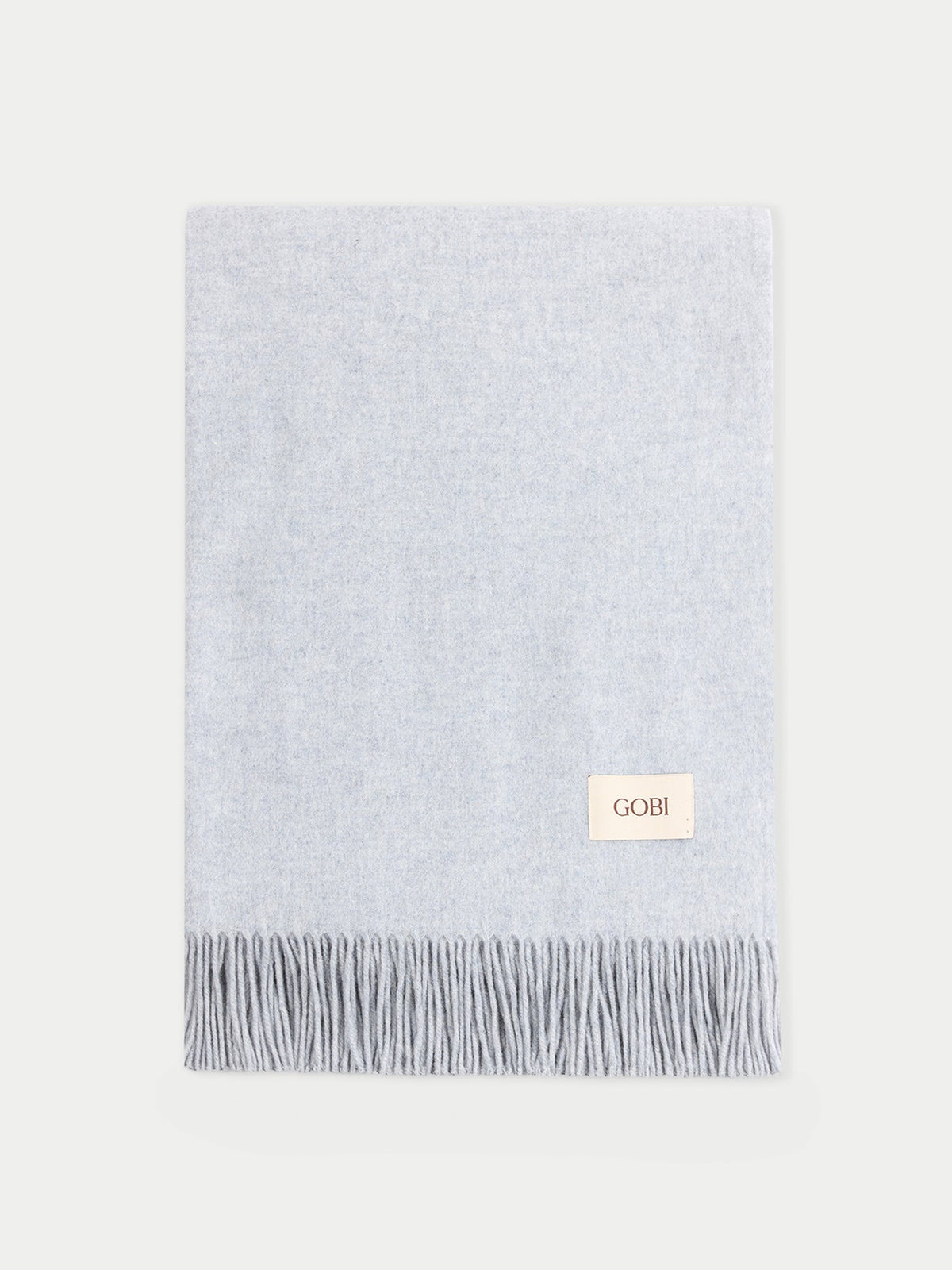 Cashmere Large Blanket With Fringe — High Rise