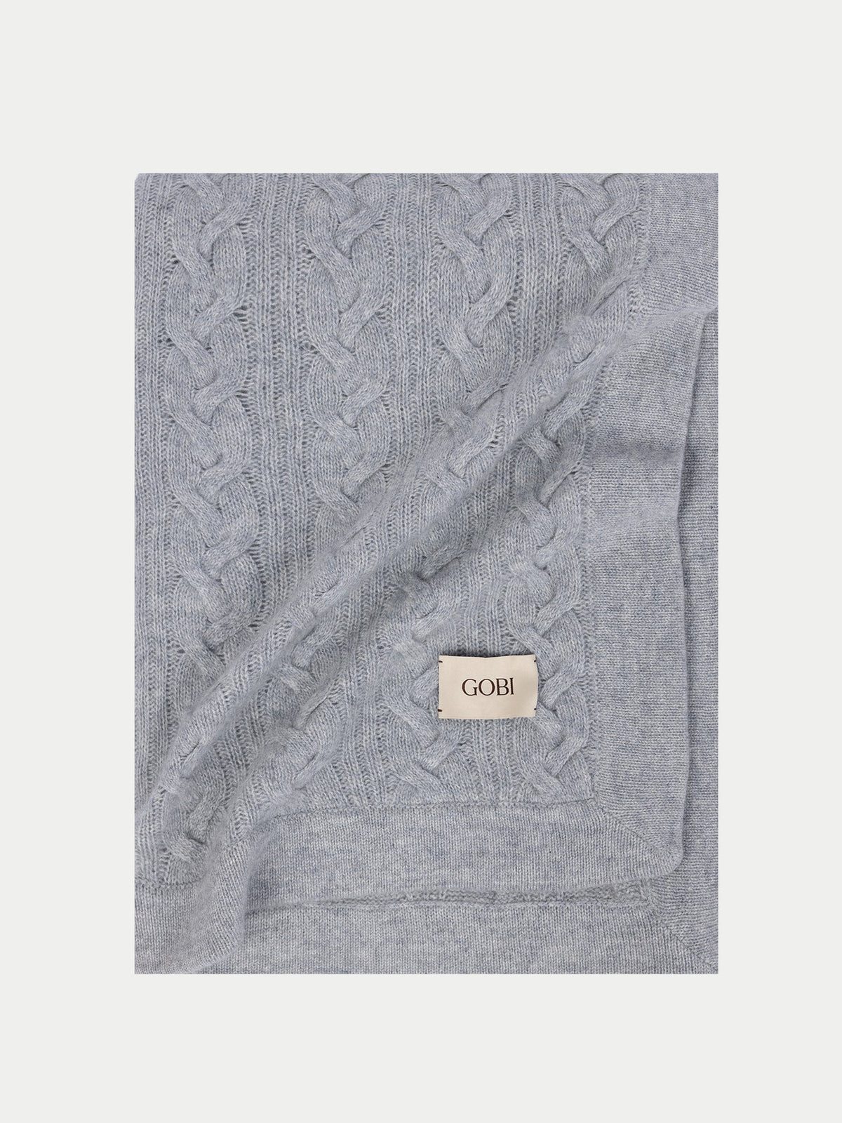 Cable Knit Cashmere Blanket — High Rise