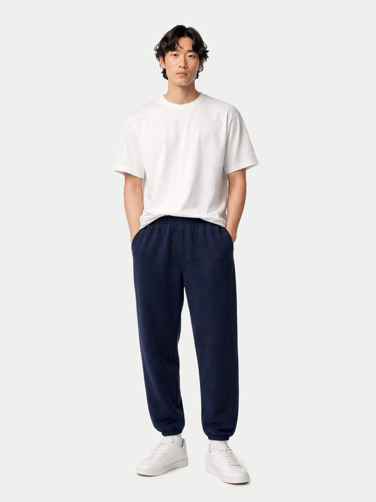 Men's Cashmere Sweatpants — Ink Blue