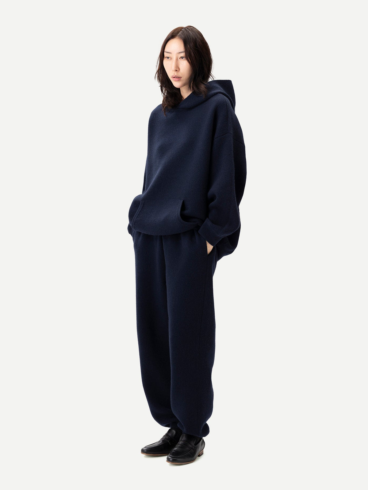 Unisex Cashmere Sweatshirt — Ink Blue