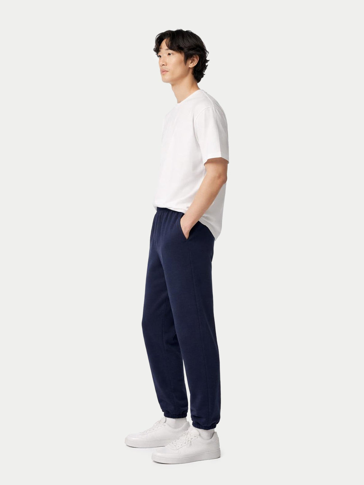 Men's Cashmere Sweatpants — Ink Blue