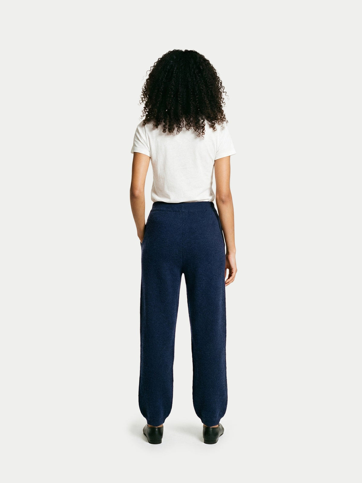 Women's Cashmere Sweatpants — Ink Blue