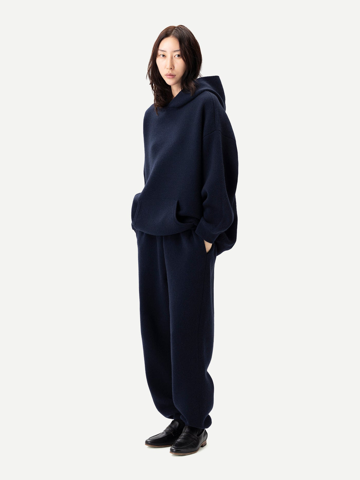 Unisex Cashmere Sweatshirt — Ink Blue