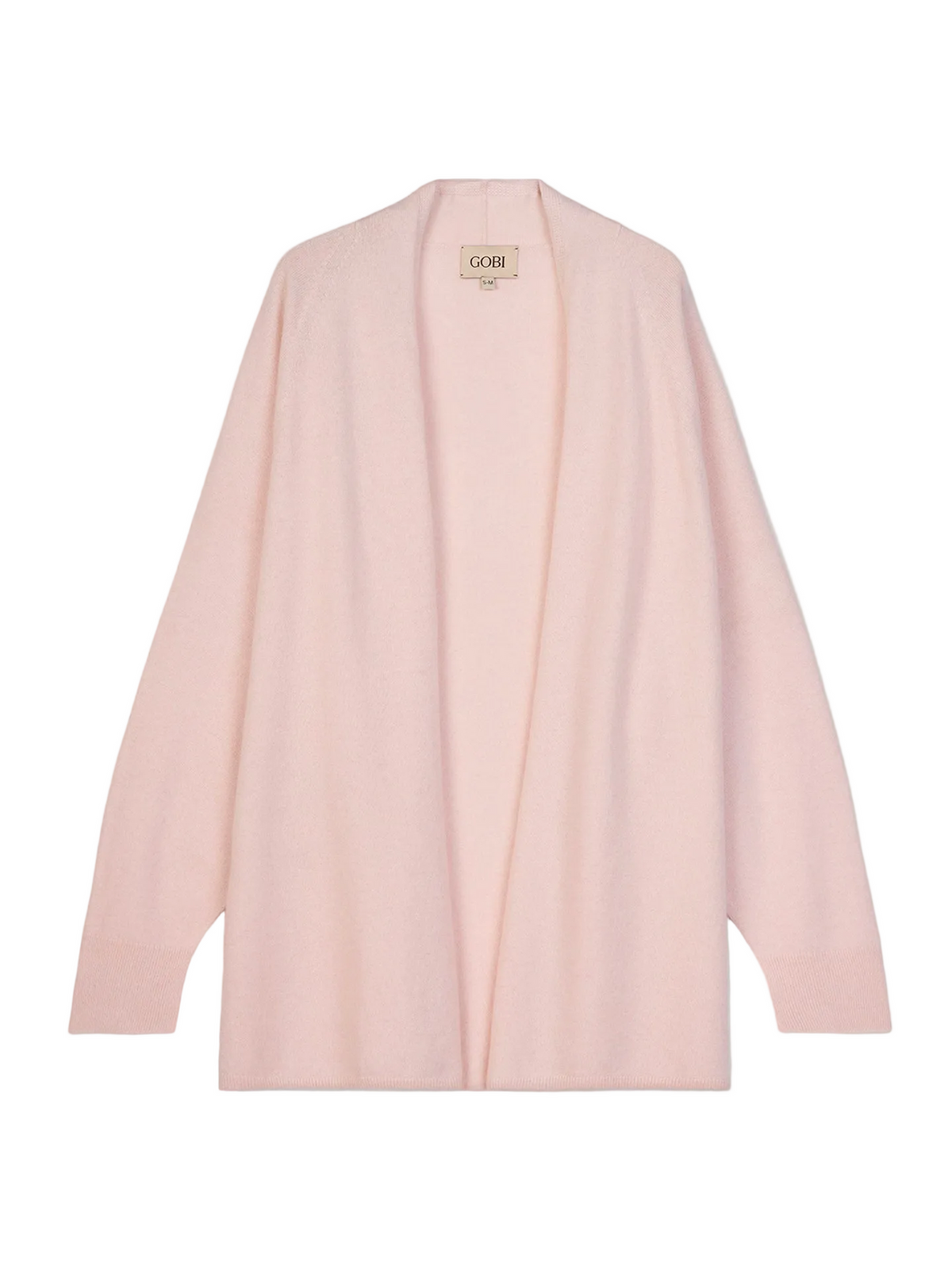 Cashmere Open-front Cardigan — Light Blush