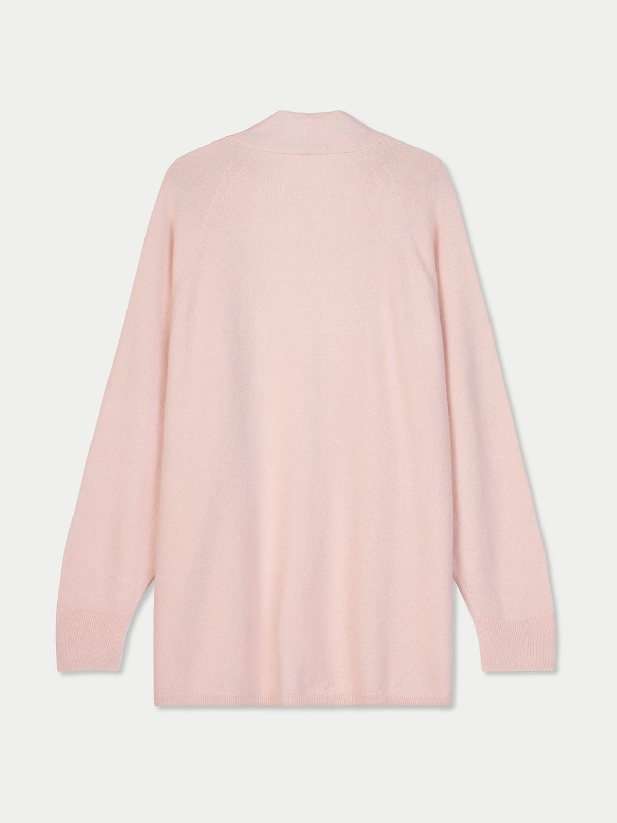 Cashmere Open-front Cardigan — Light Blush