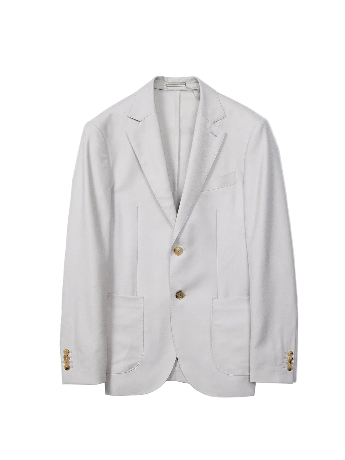 Men's Single-breasted Cashmere Blazer — Light Taupe