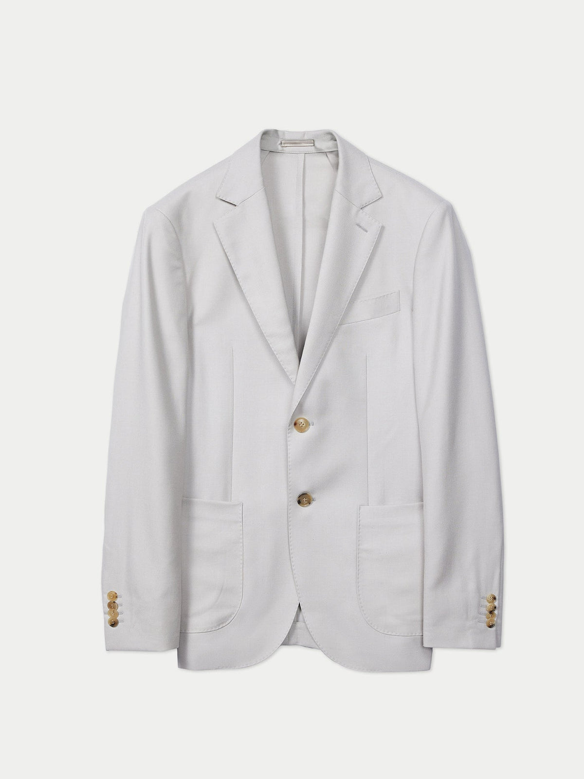Men's Single-breasted Cashmere Blazer — Light Taupe