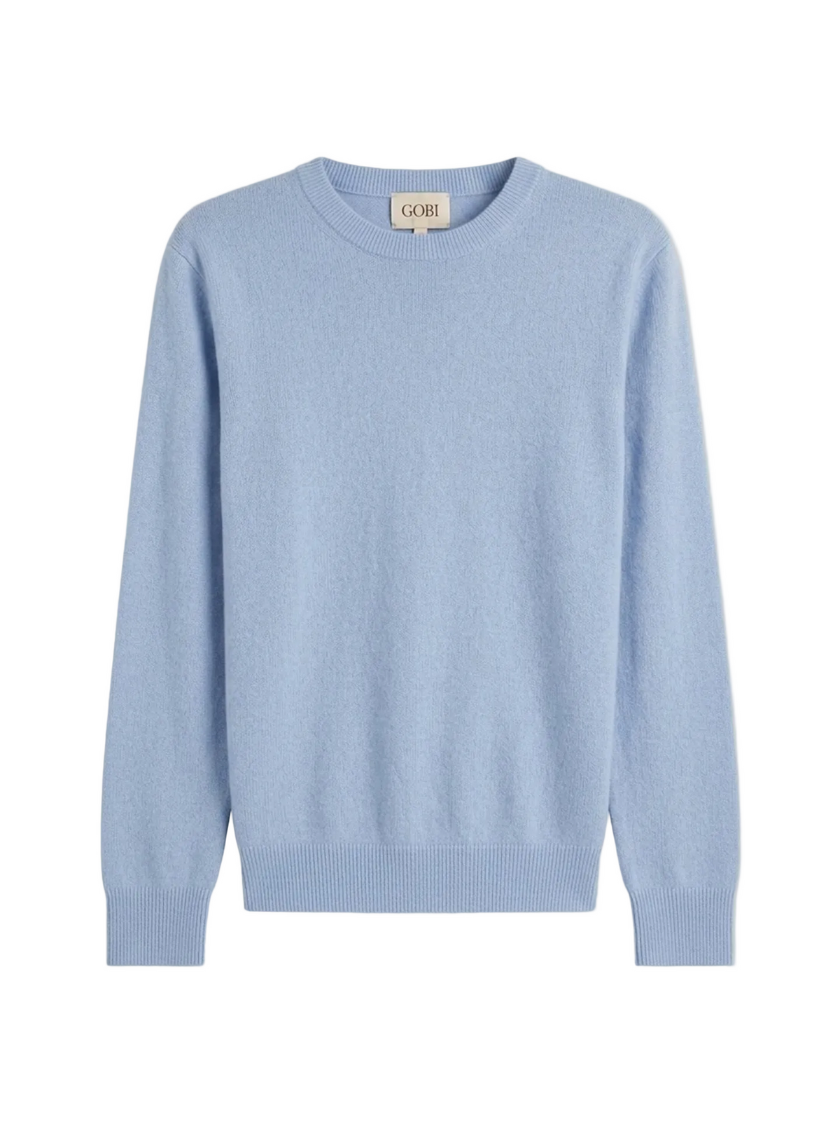 Timeless Crewneck Cashmere Sweater — Muted Blue