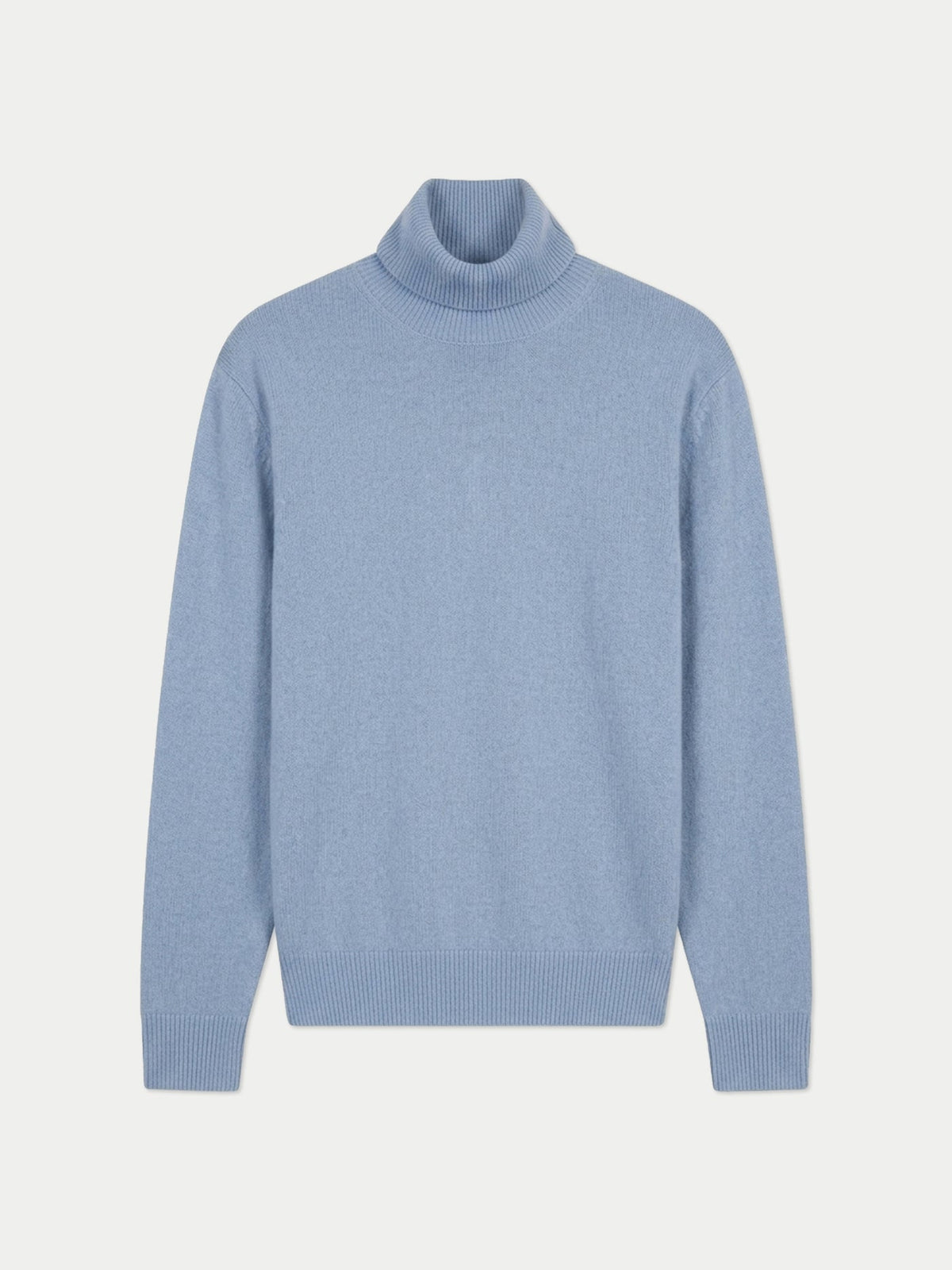 Timeless Turtleneck Cashmere Sweater — Muted Blue