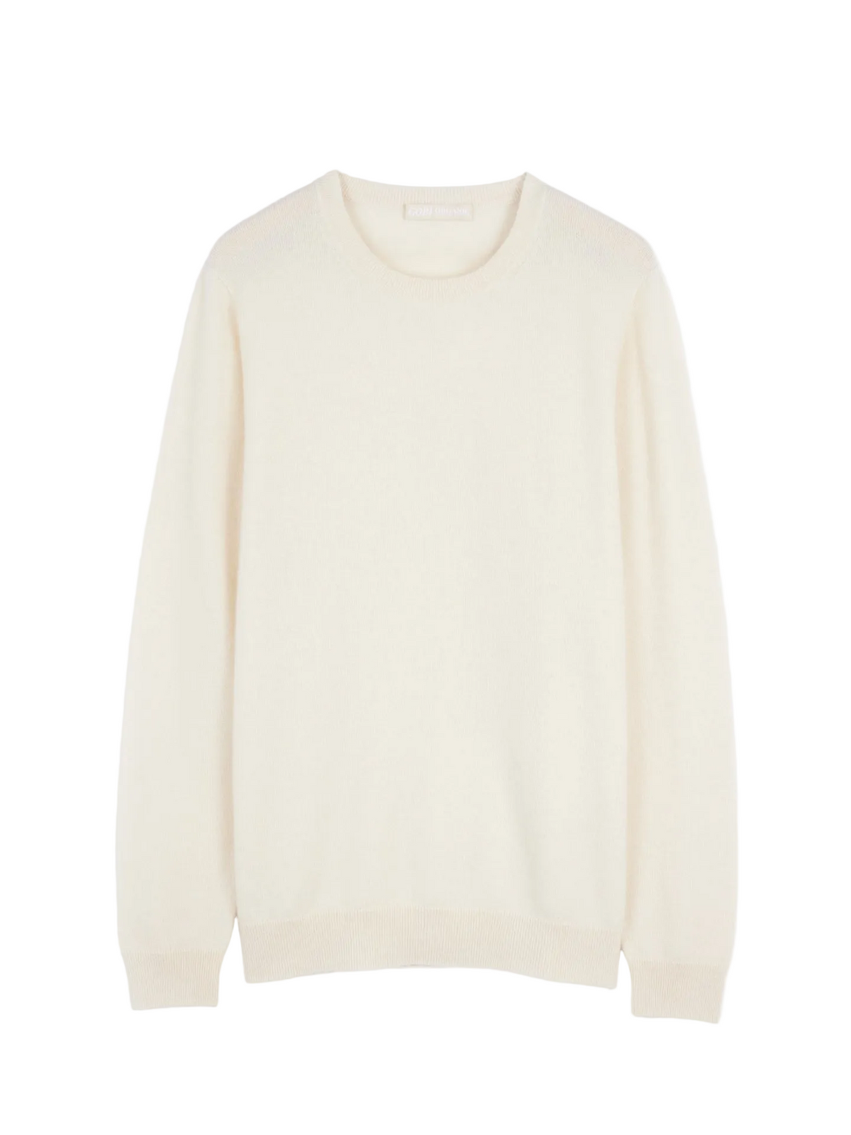 Essential Cashmere Crewneck Sweater — Natural