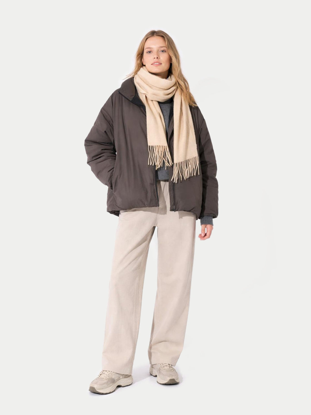 Cashmere Scarf — Natural