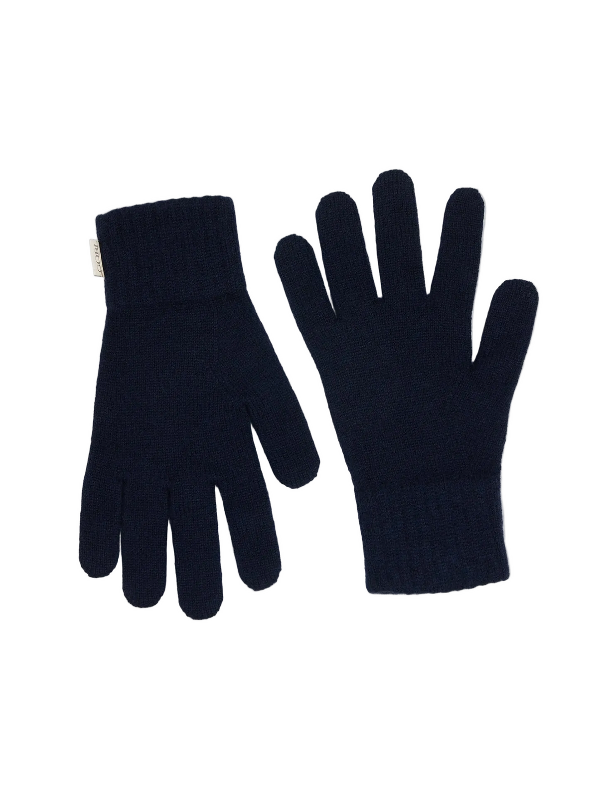 Essential Knit Cashmere Gloves — Navy