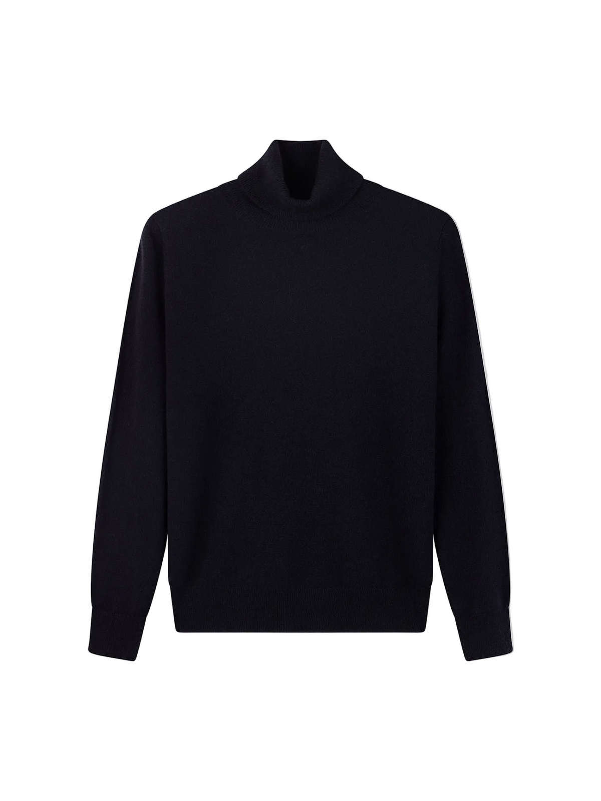 Timeless Cashmere Turtleneck Sweater — Navy