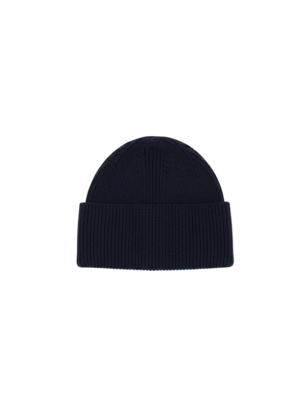 Ribbed Chunky Beanie — Navy