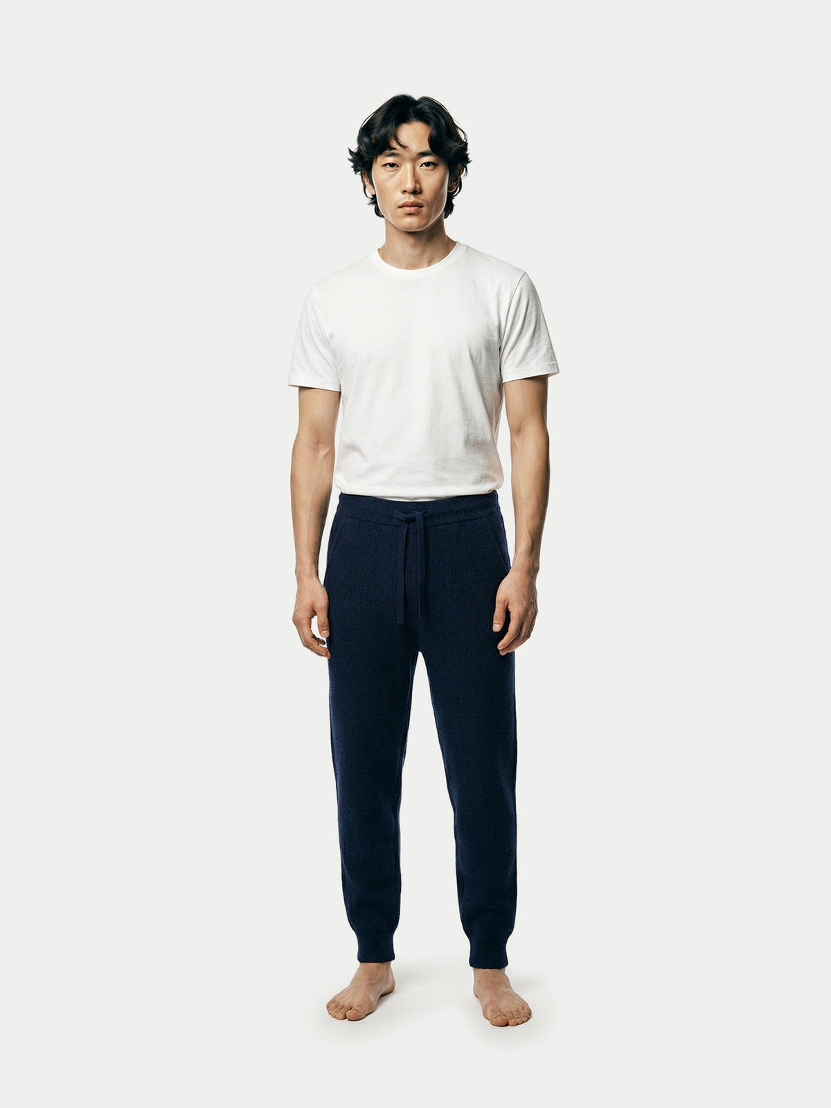 Men's Cashmere Jogger — Navy