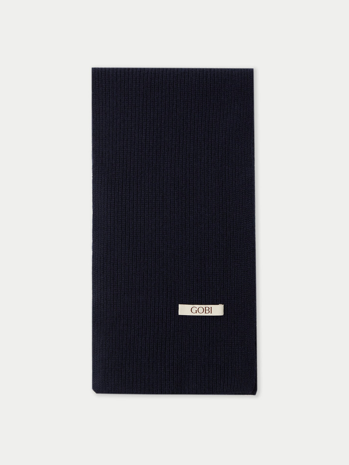 Fisherman Knit Scarf — Navy