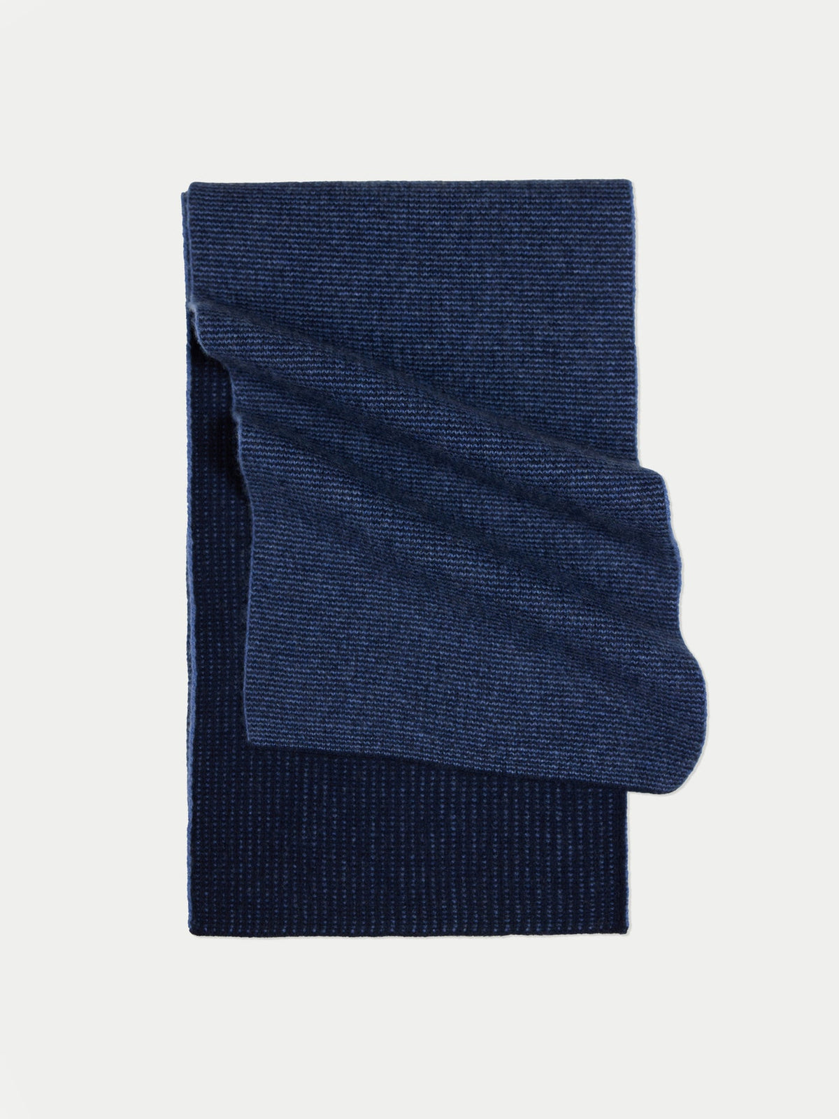 Cashmere Reversible Scarf — Navy
