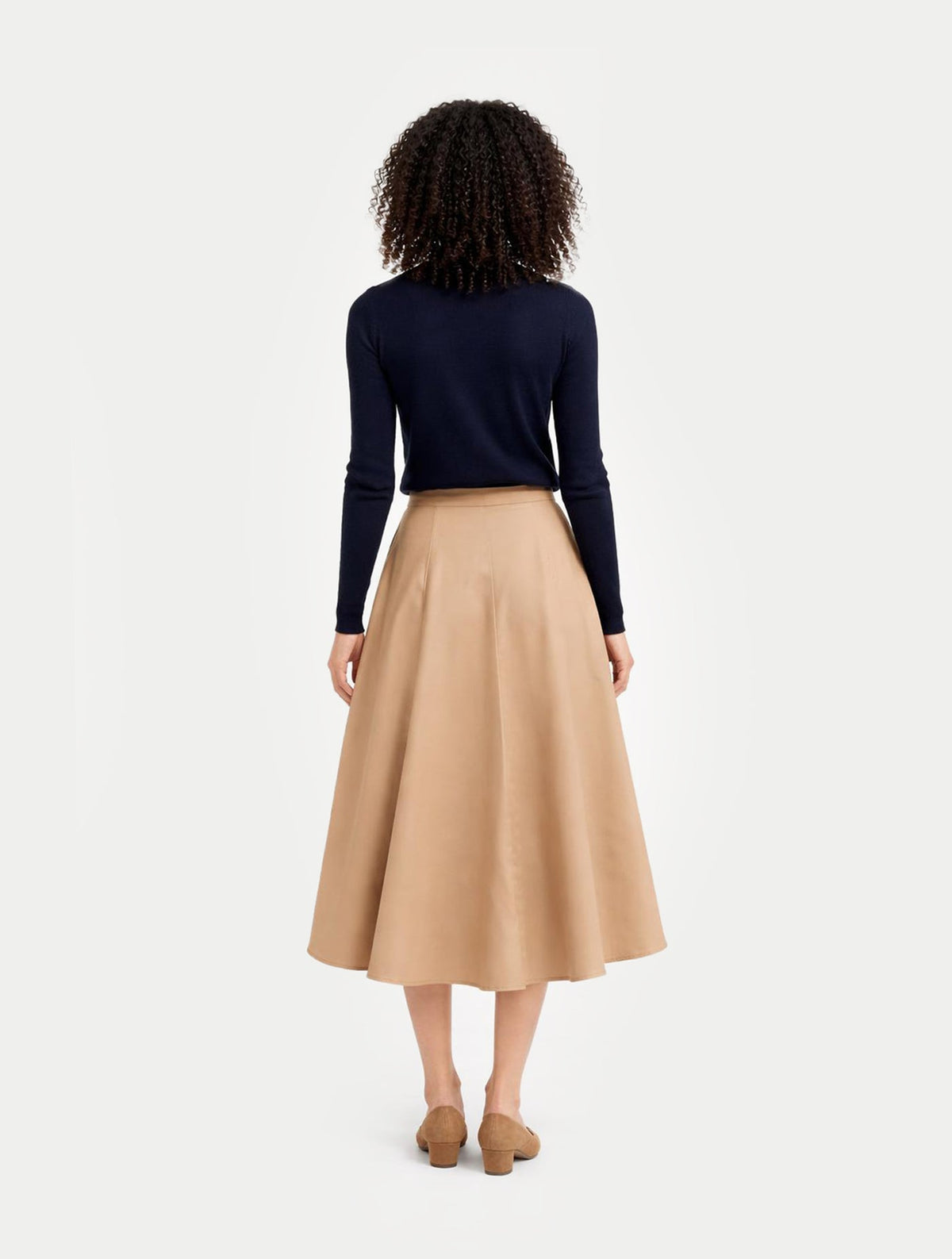 Timeless Cashmere Turtleneck Sweater — Navy