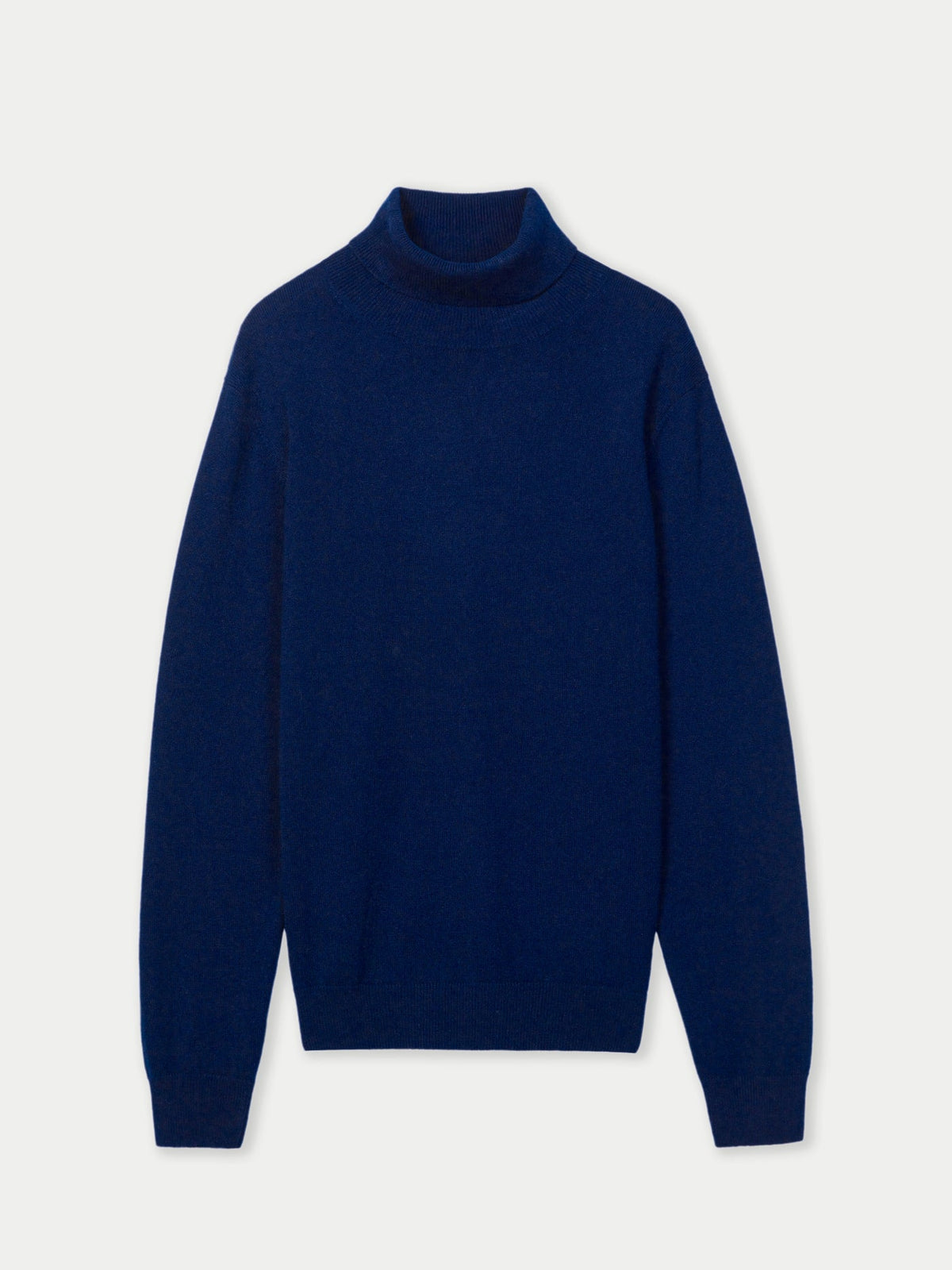 Essential Turtleneck Cashmere Sweater — Navy Blue