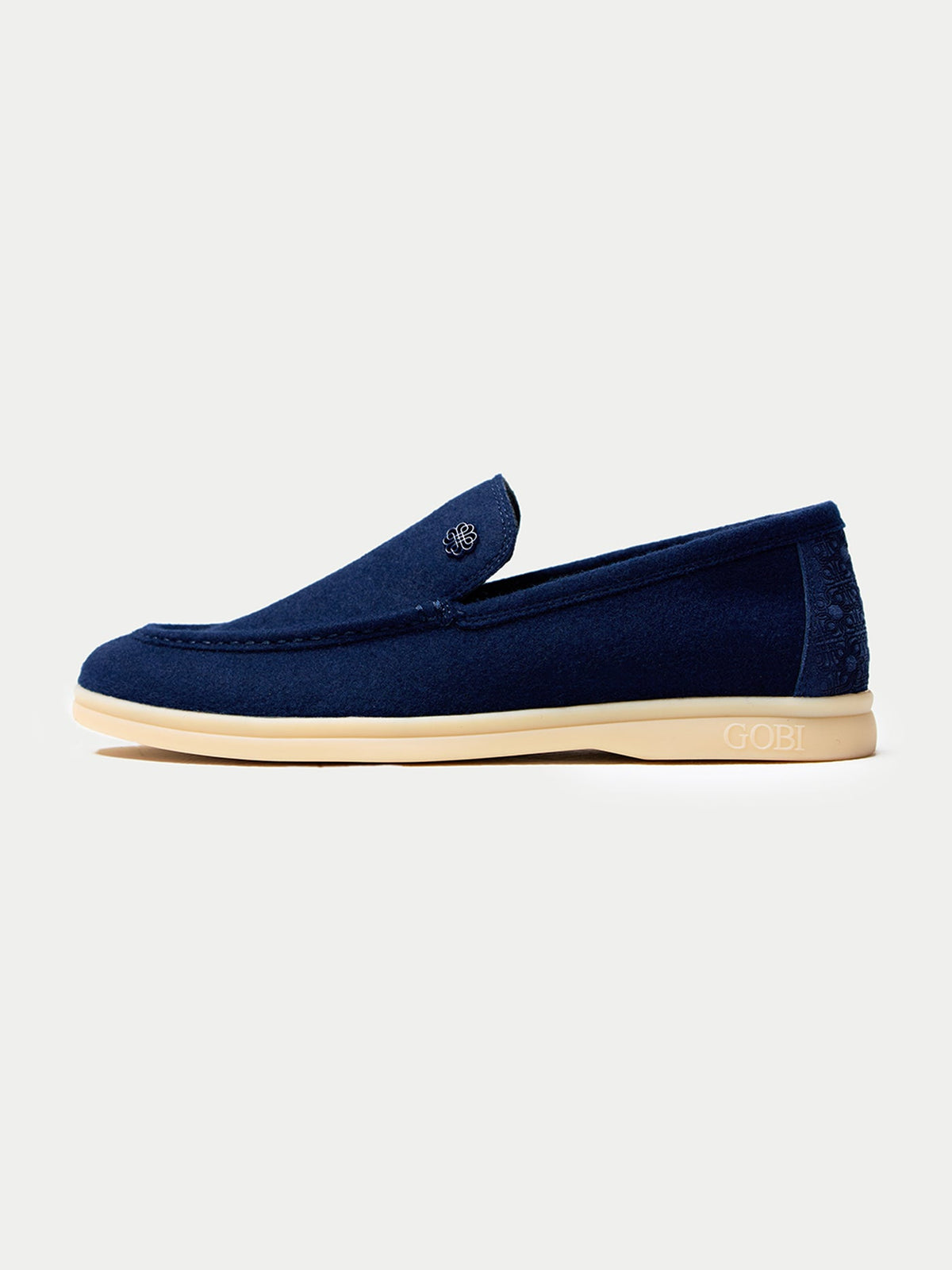 Cashmere Loafers — Navy Blue