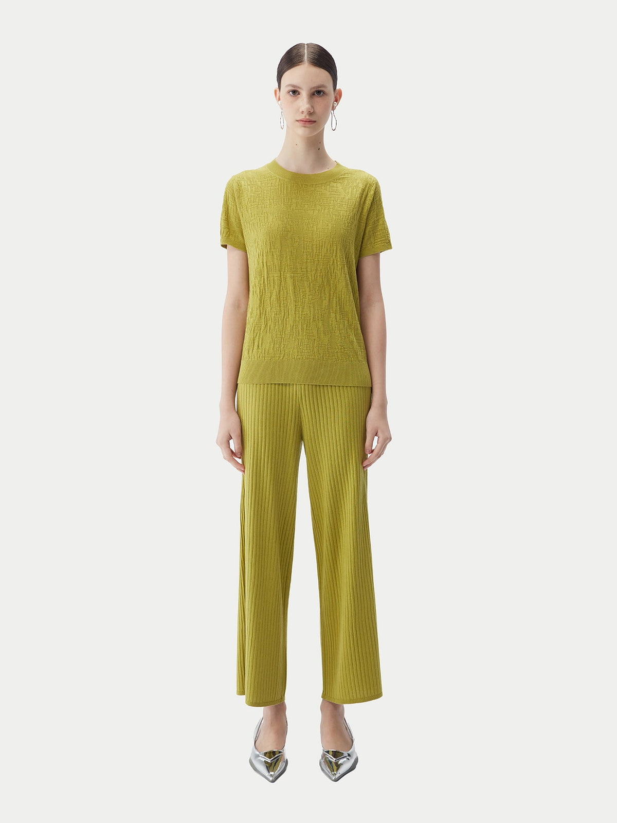 Silk Cashmere T-shirt — Nougat Brown