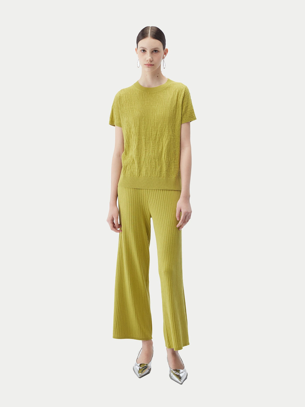 Silk Cashmere T-shirt — Nougat Brown