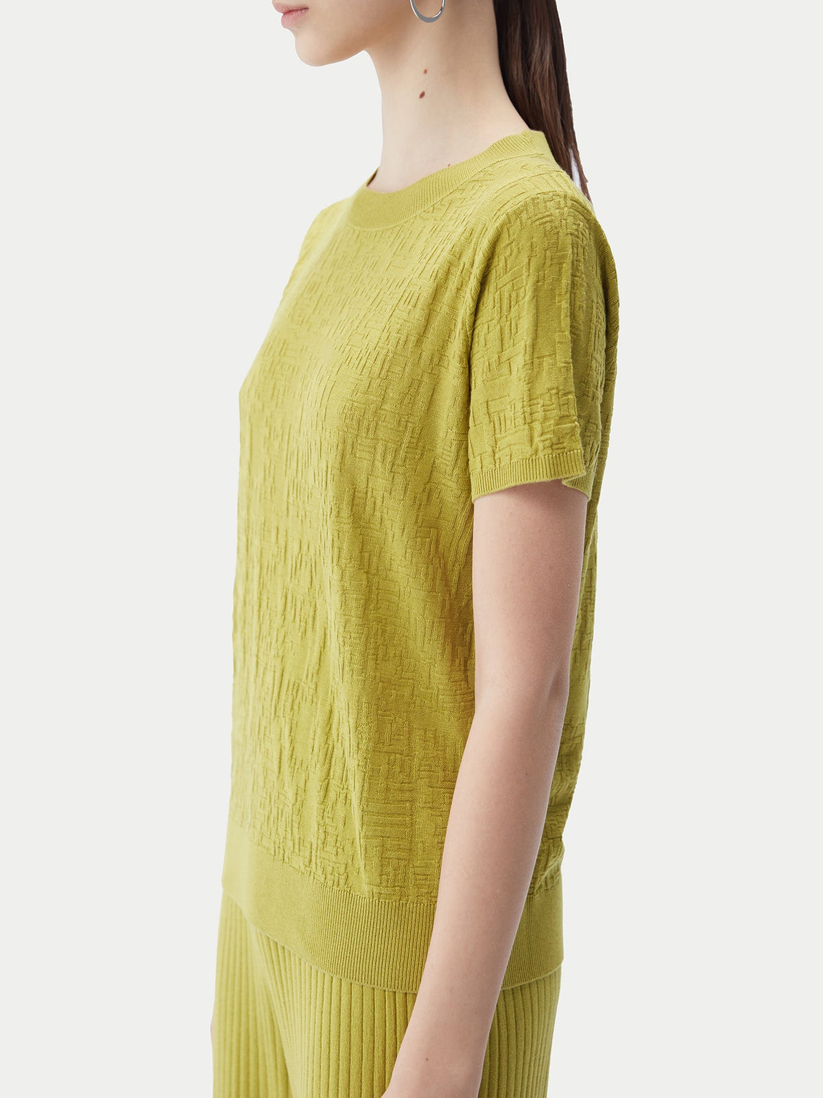 Silk Cashmere T-shirt — Nougat Brown