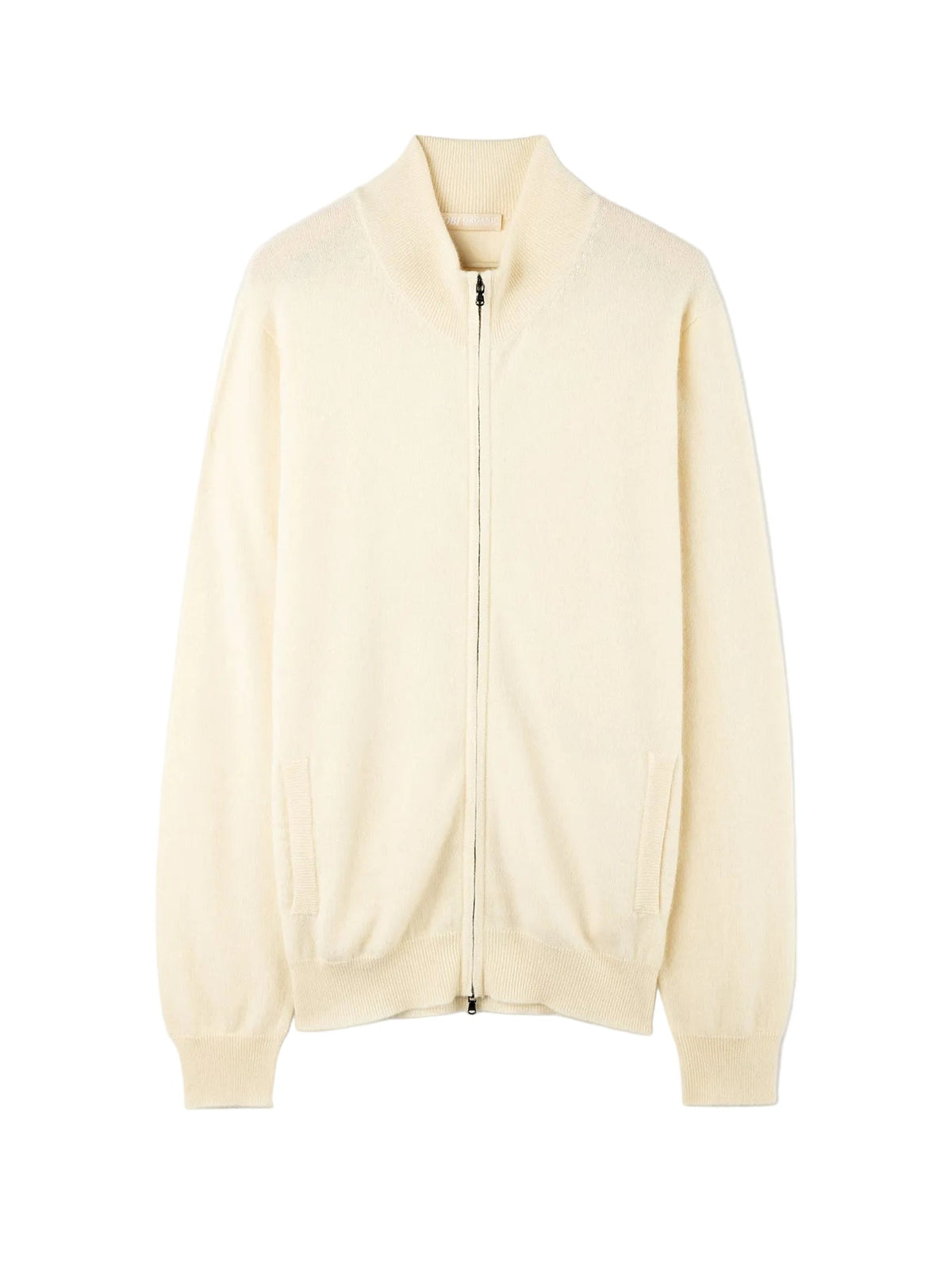 Essential Full-zip Cashmere Cardigan — Off-white