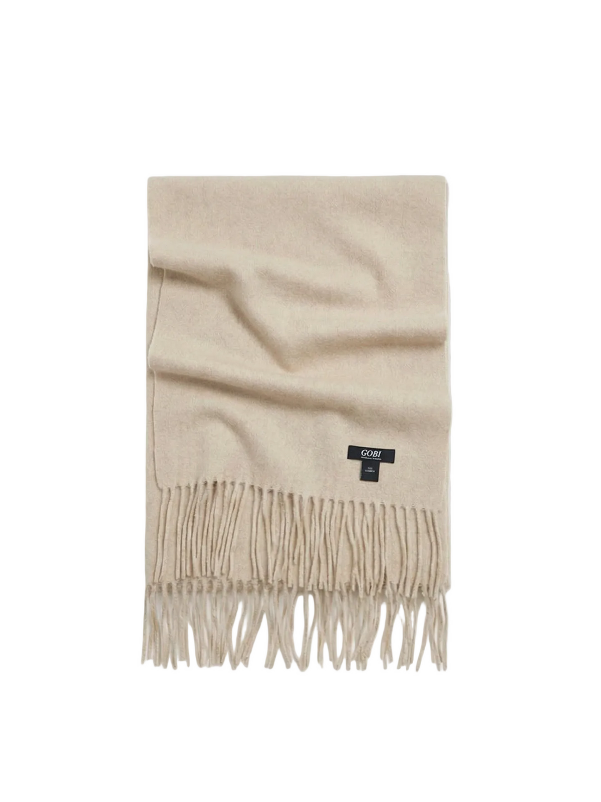 Oversized Cashmere Woven Scarf — Off-white