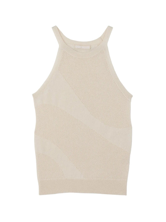 Natural Color Cashmere Top — Off-white
