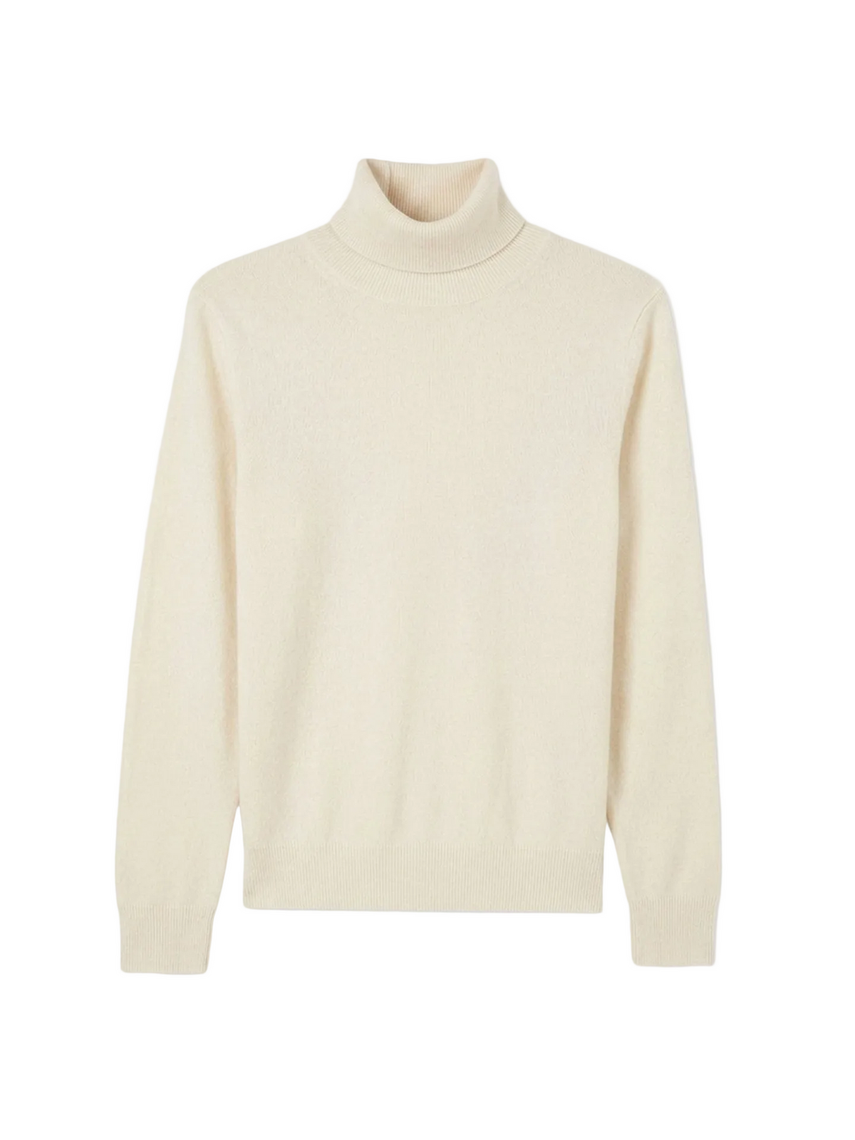 Timeless Turtleneck Cashmere Sweater — Off-white