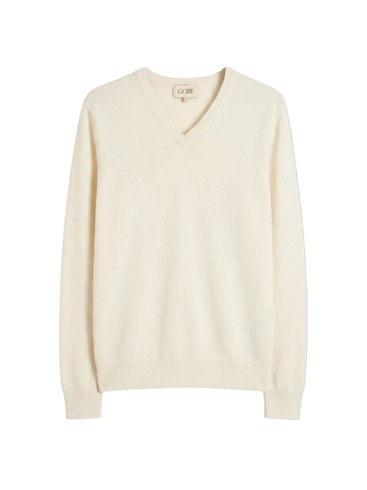 Timeless V-neck Cashmere Sweater — Off-white