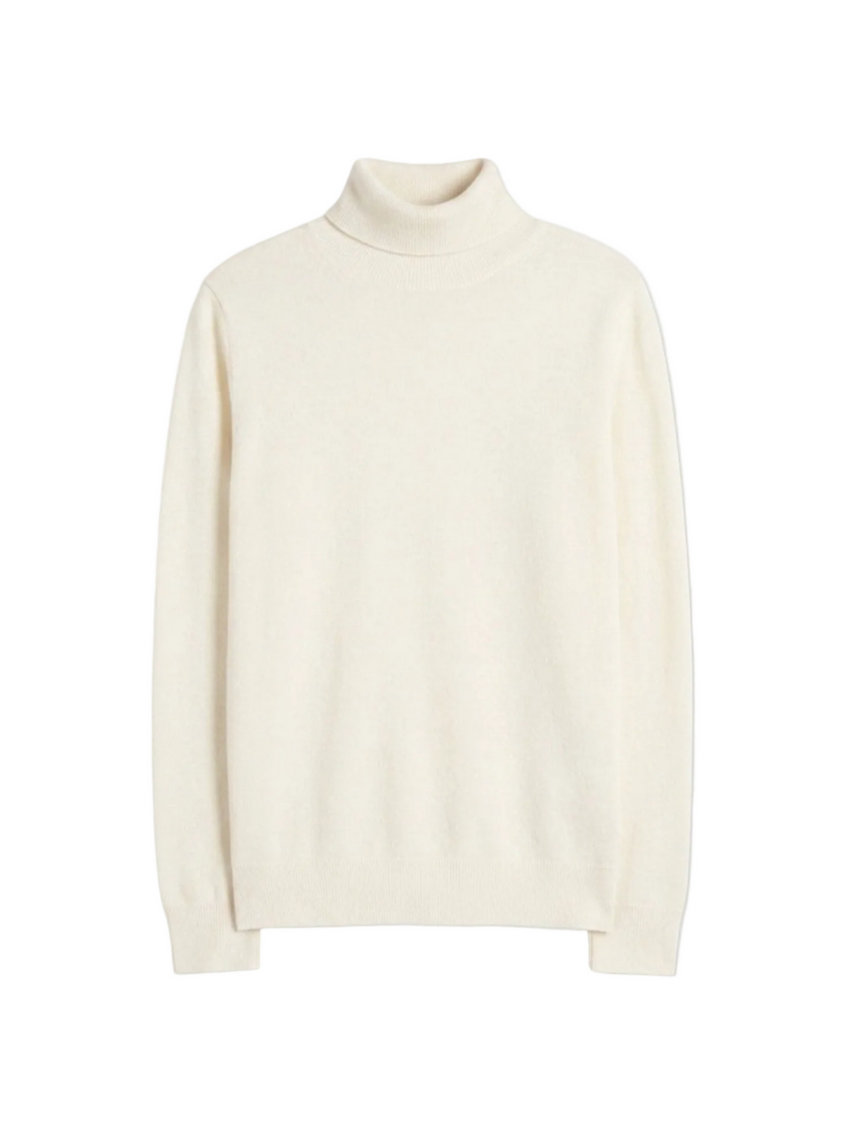 Timeless Cashmere Turtleneck Sweater — Off-white