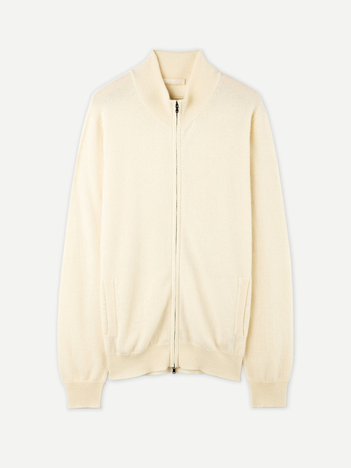 Essential Full-zip Cashmere Cardigan — Off-white