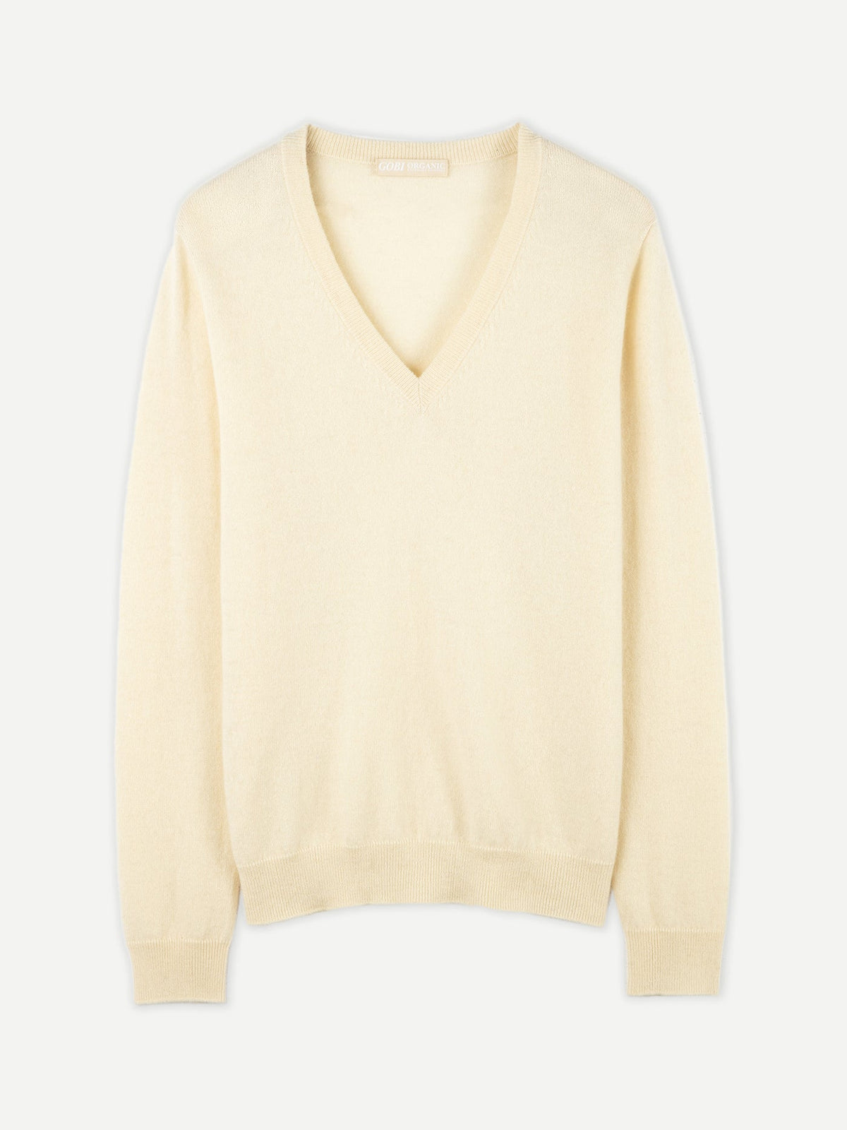 Essential Cashmere V-neck Sweater — Off-white