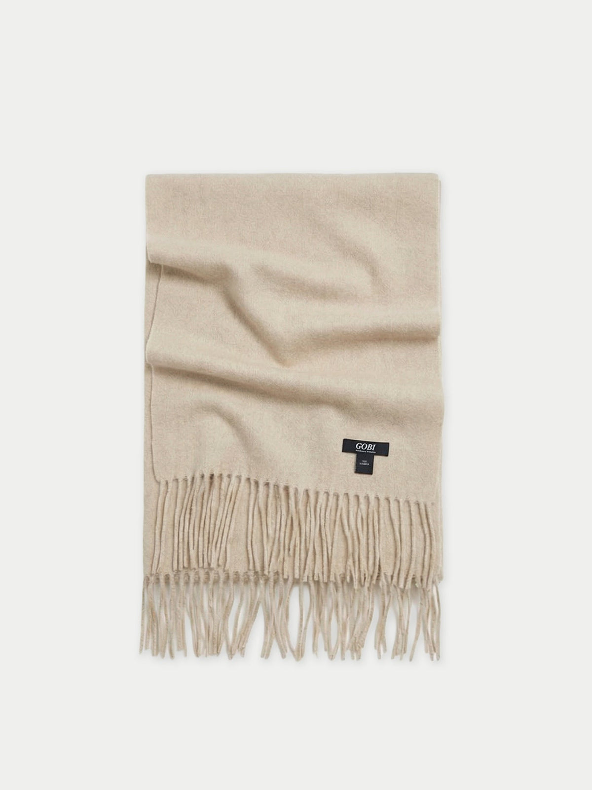 Oversized Cashmere Woven Scarf — Off-white