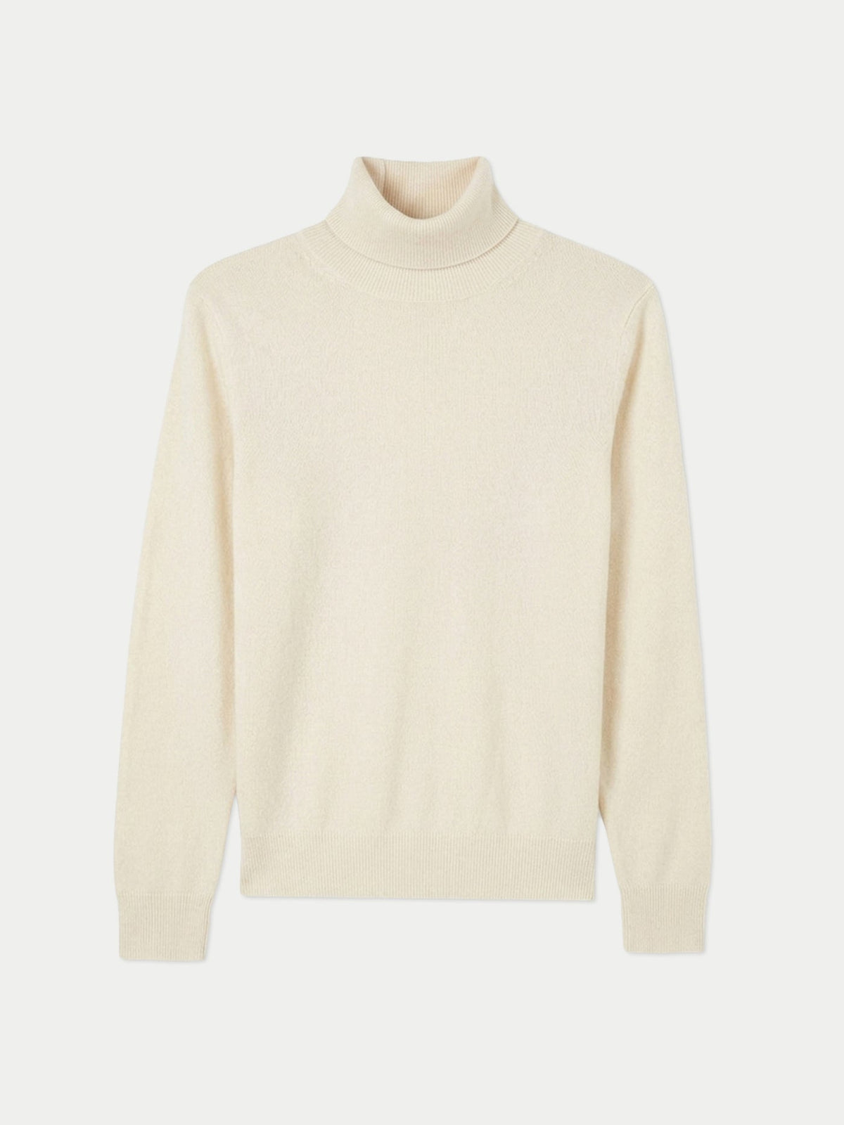 Timeless Turtleneck Cashmere Sweater — Off-white