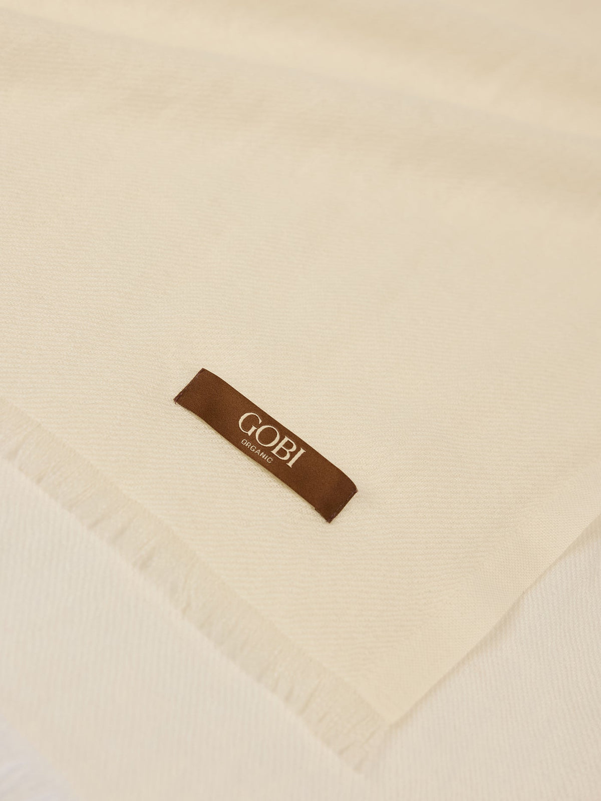 Lightweight Cashmere Woven Scarf — Off-white