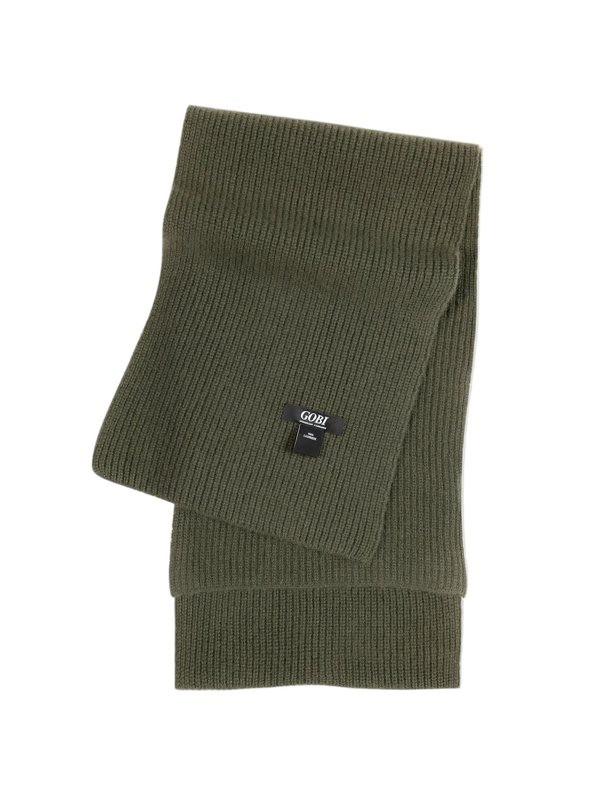 Fisherman Knit Scarf — Olive Green