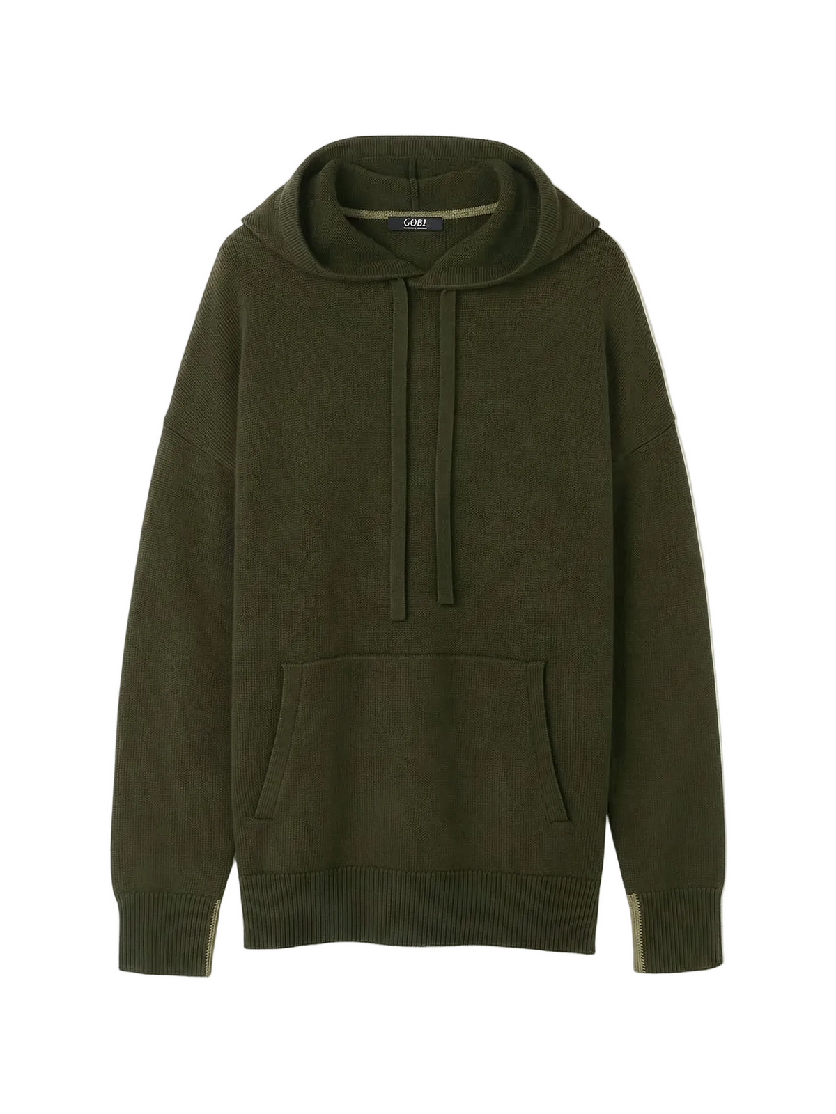 Men's Cashmere Pullover — Olive Green