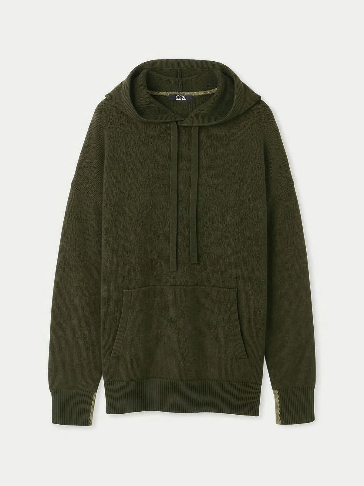 Men's Cashmere Pullover — Olive Green