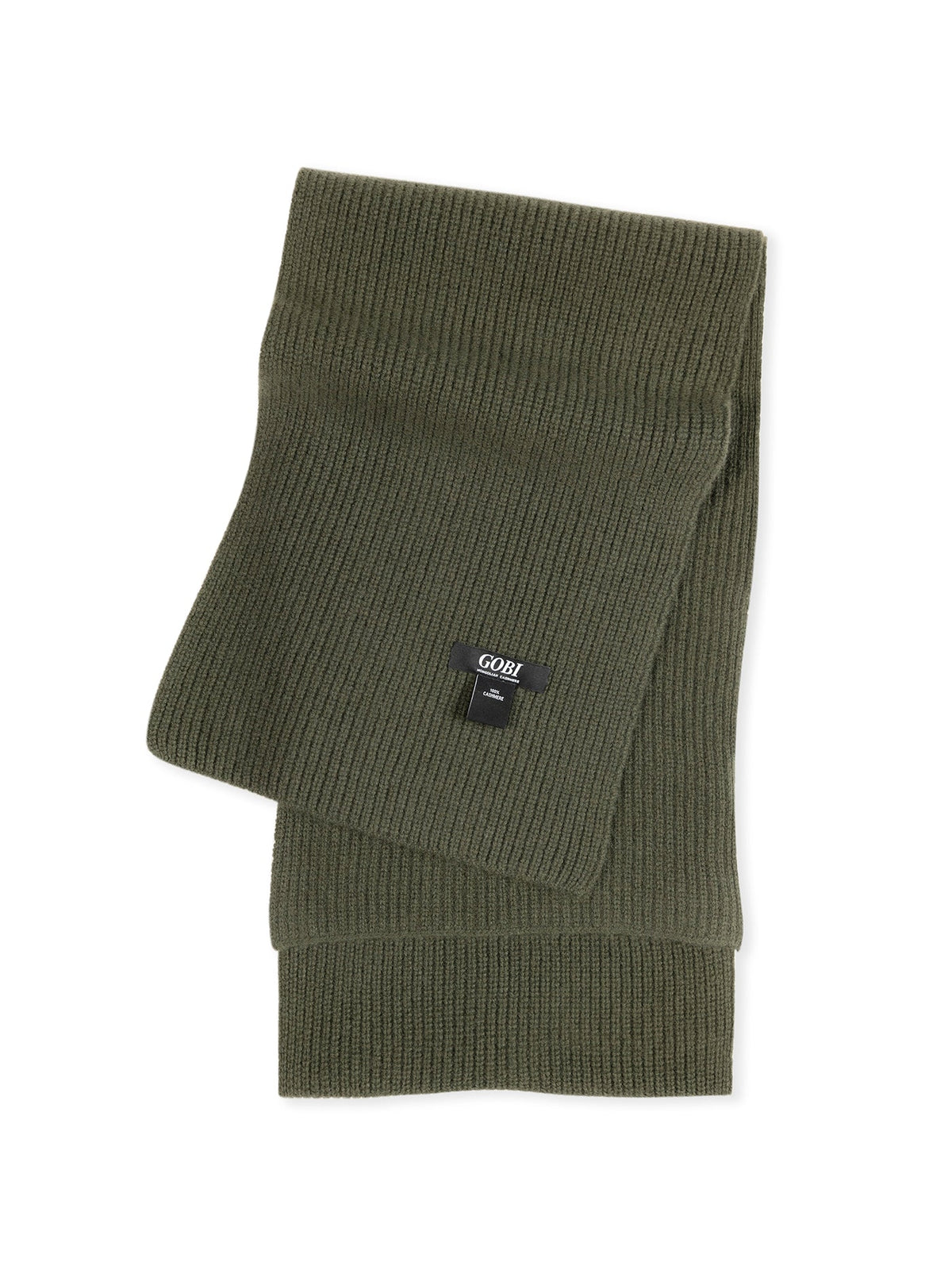 Fisherman Knit Scarf — Olive Green