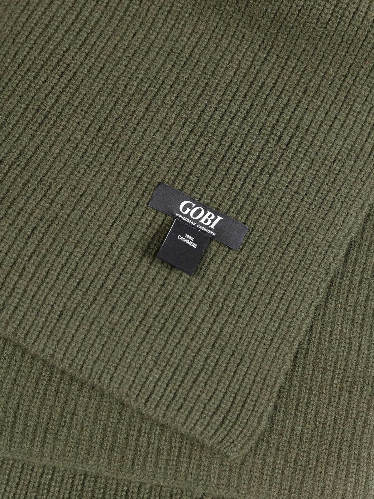 Fisherman Knit Scarf — Olive Green