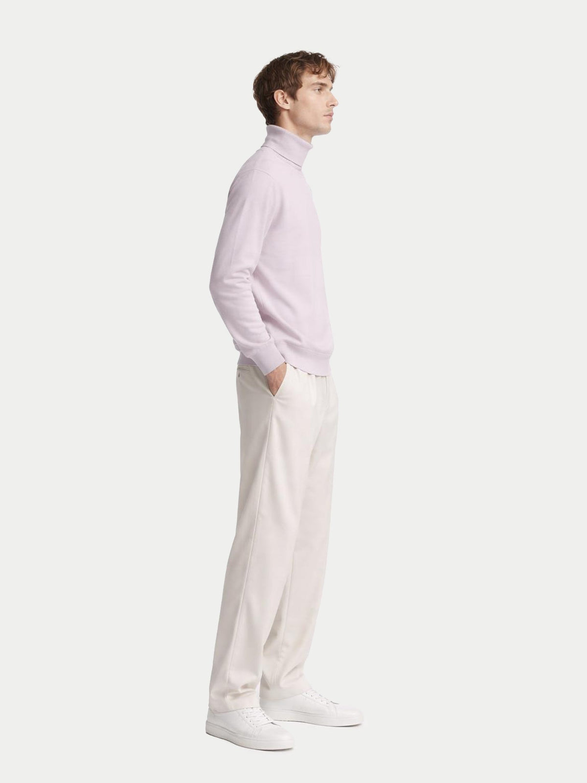 Essential Turtleneck Cashmere Sweater — Pale Lavender