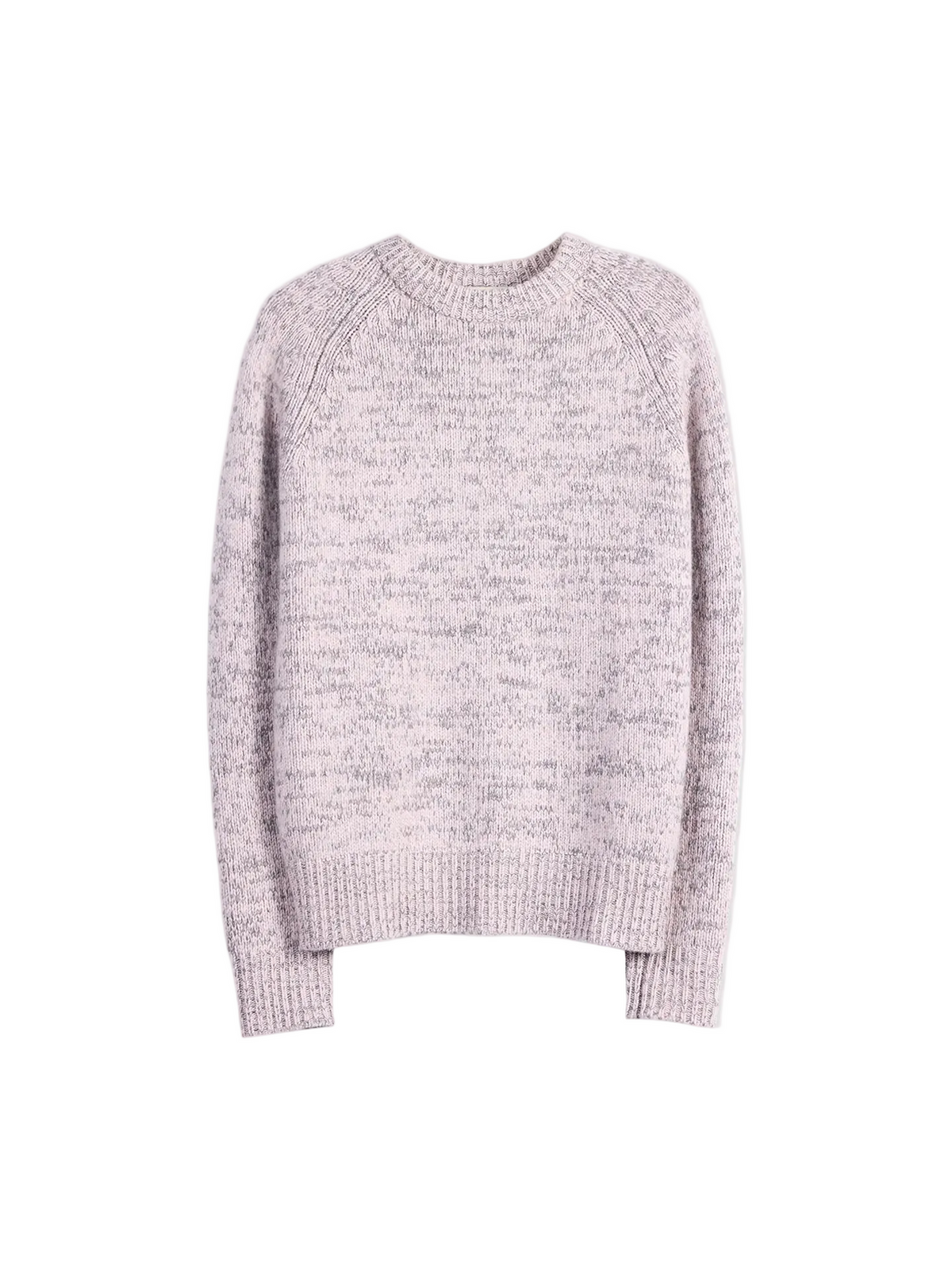 Unisex Mouline Cashmere Sweater — Petal Pink