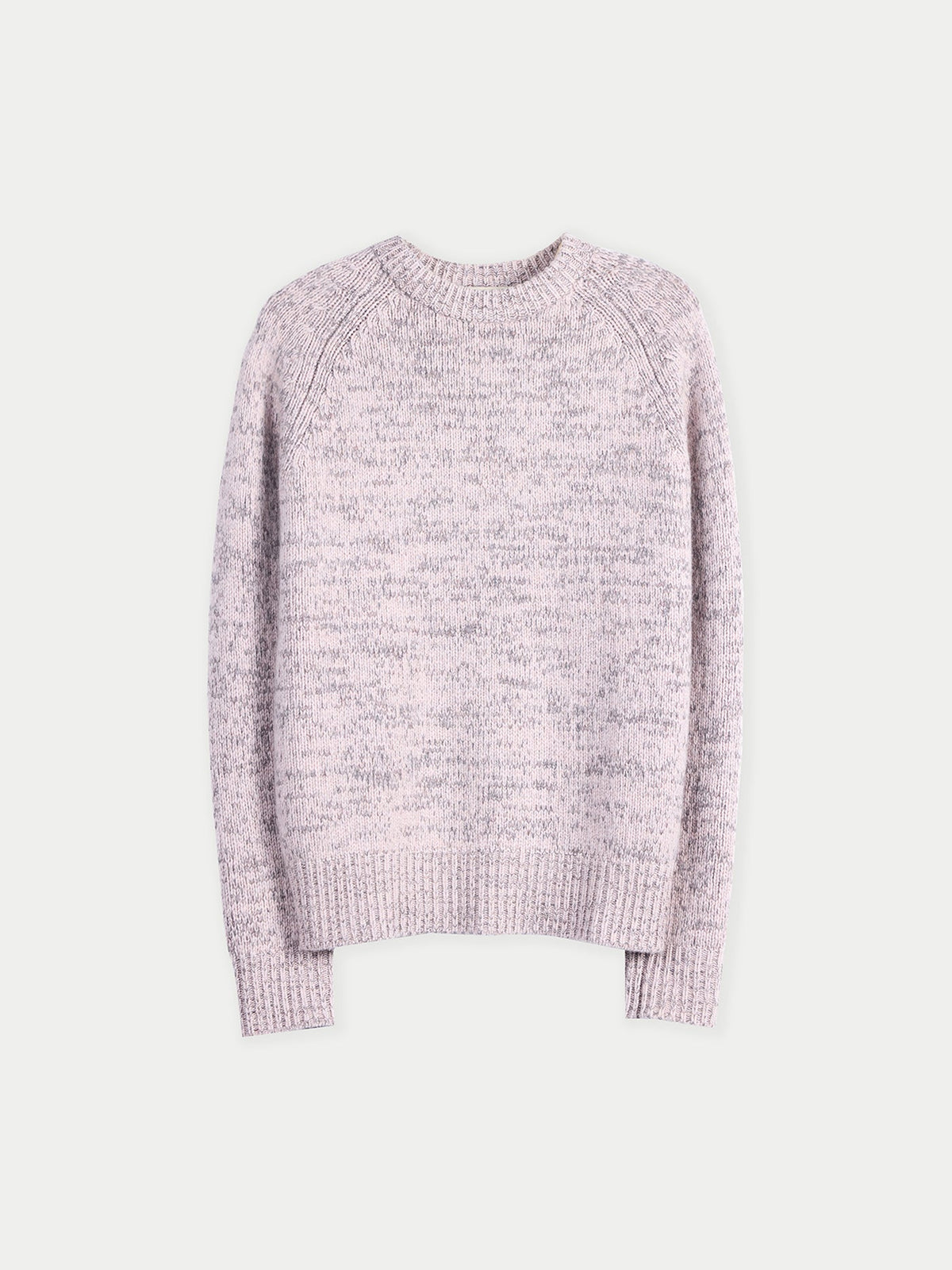 Unisex Mouline Cashmere Sweater — Petal Pink