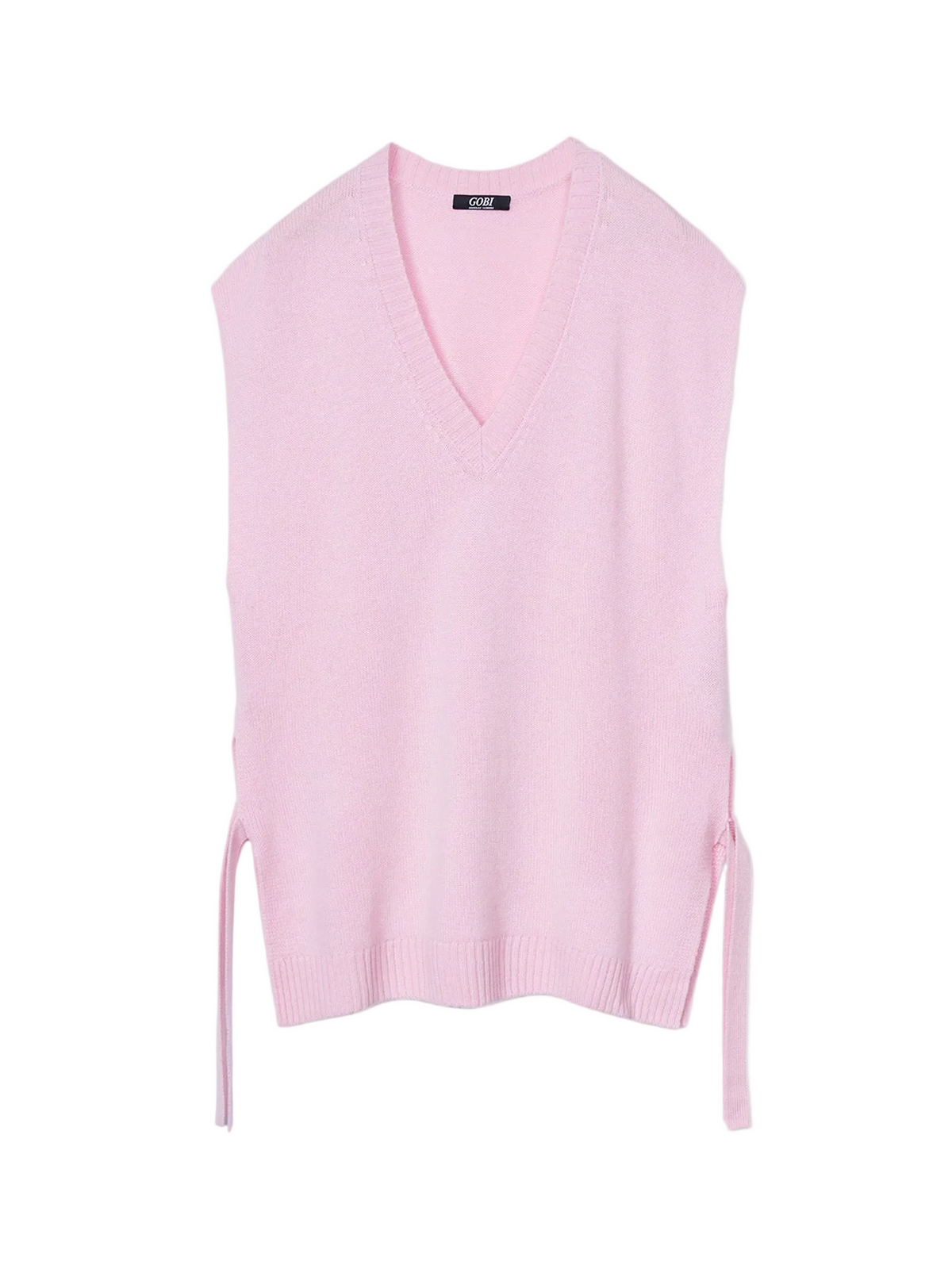 V-neck Cashmere Maternity Top — Pink